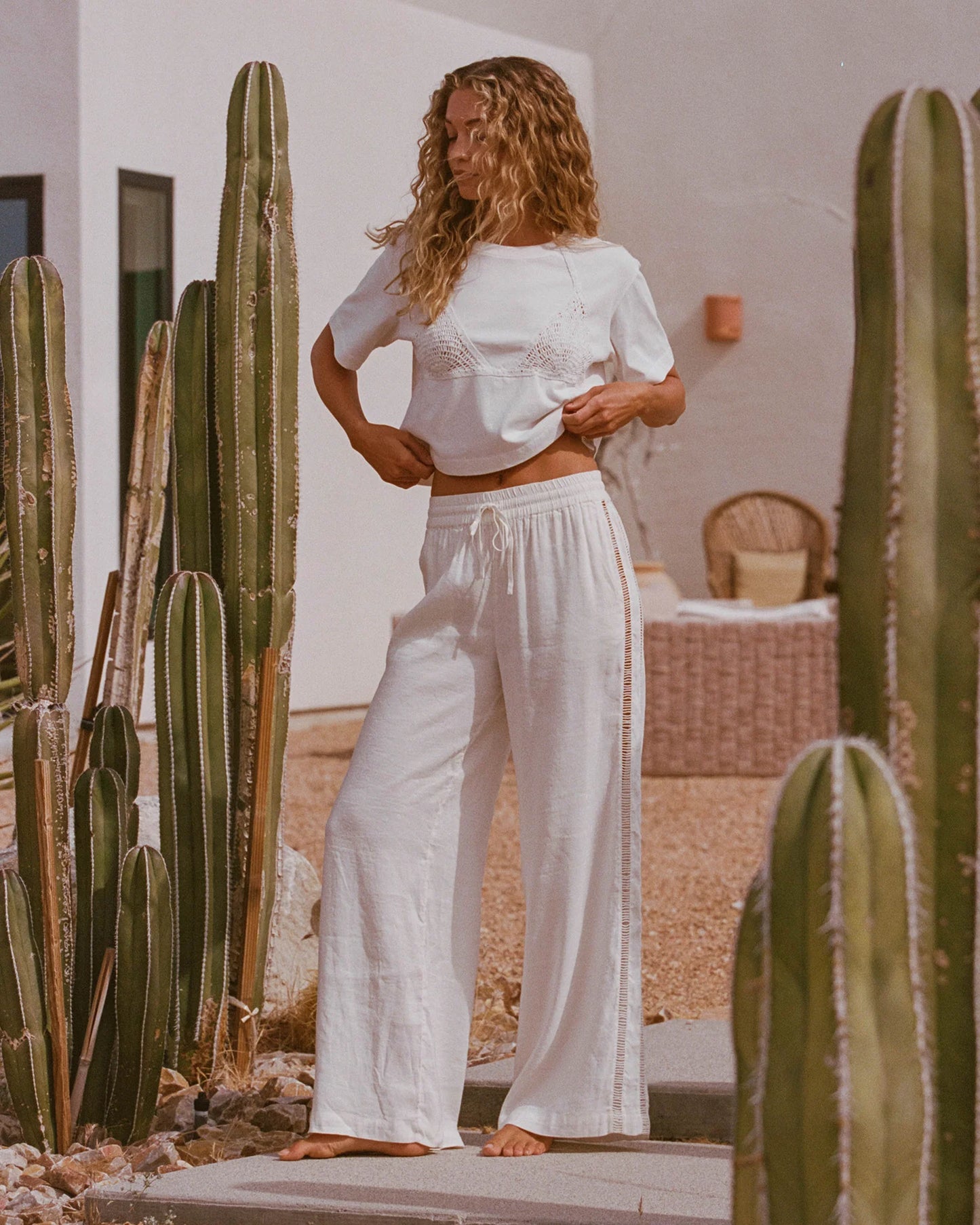 At Your Leisure Pant Cream Natural