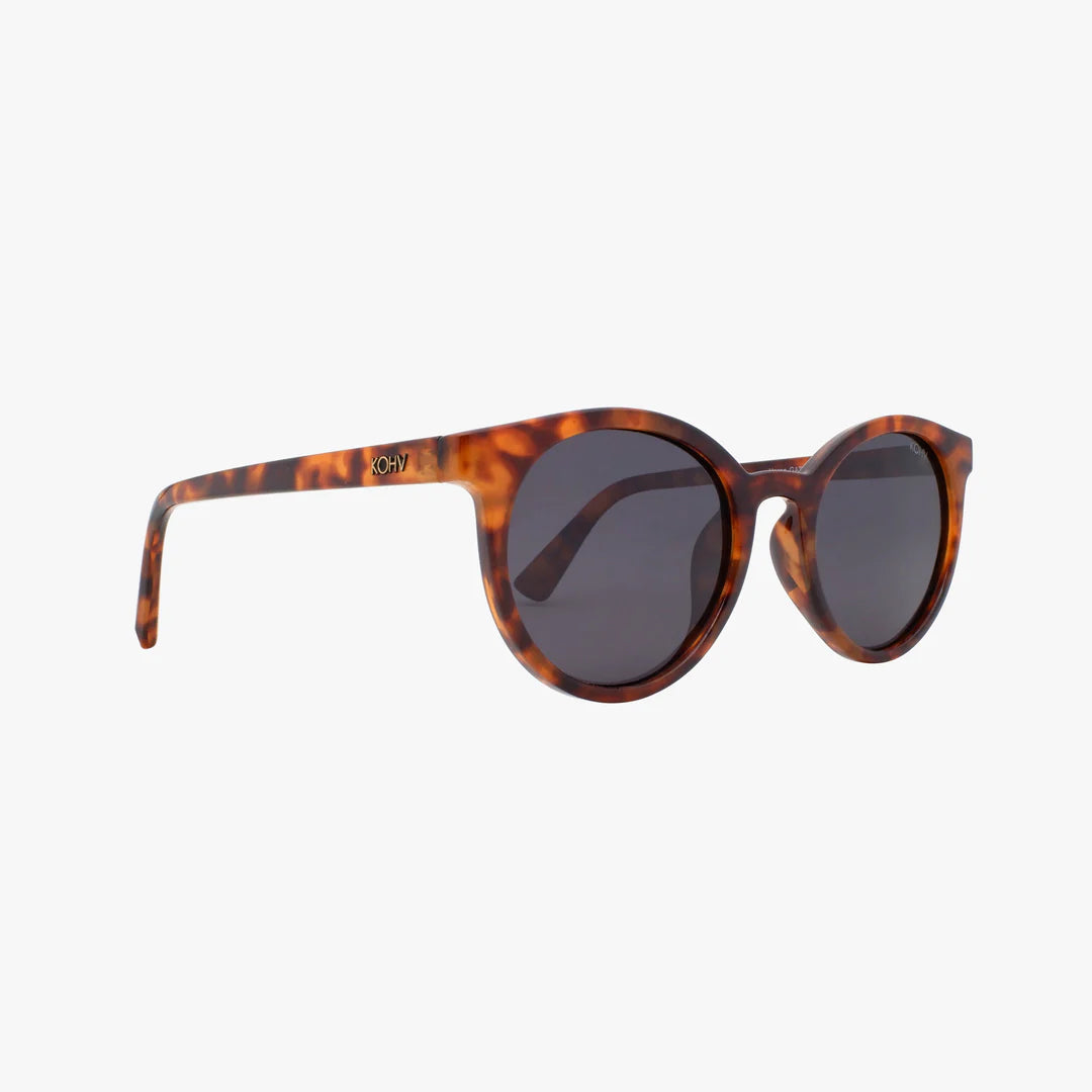 Heron Amber Tortoise Polarized Round Sunnies