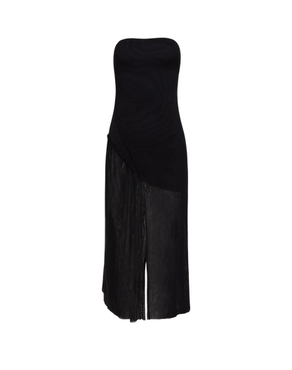 Lavi Long Mesh Dress Black
