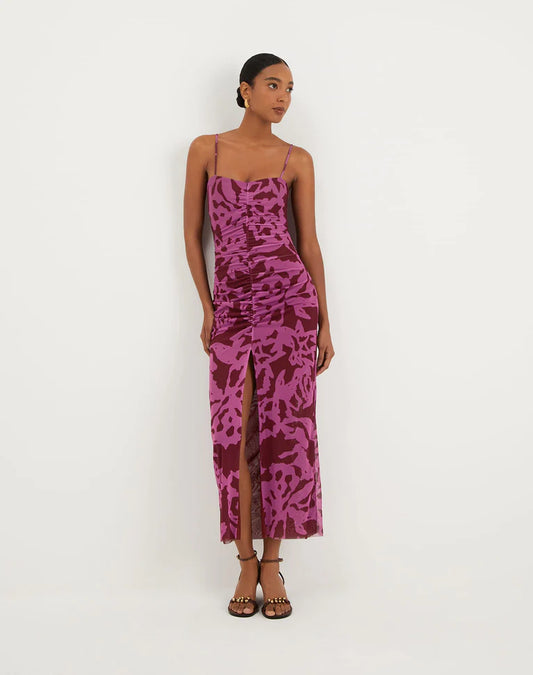 Tyla Midi Dress Oceana Ponche