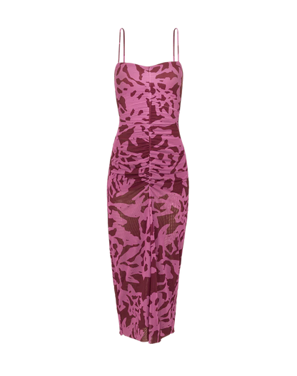Tyla Midi Dress Oceana Ponche