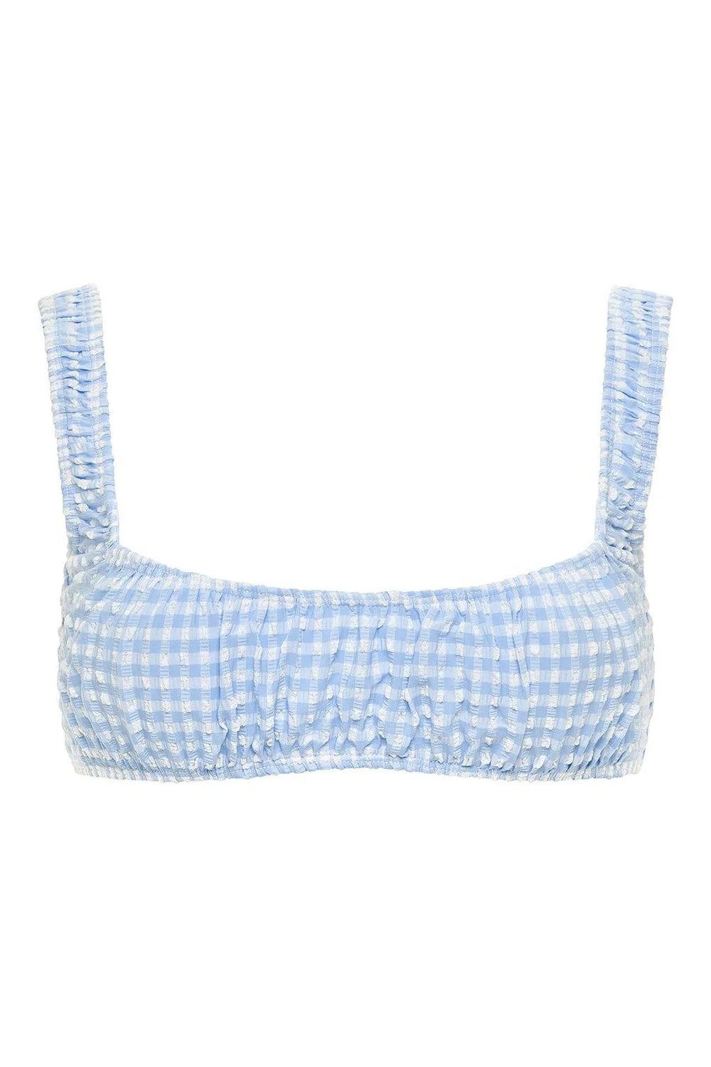 Zoe Sport Top Peri Micro Gingham