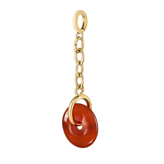 Red Agate Memento Charm