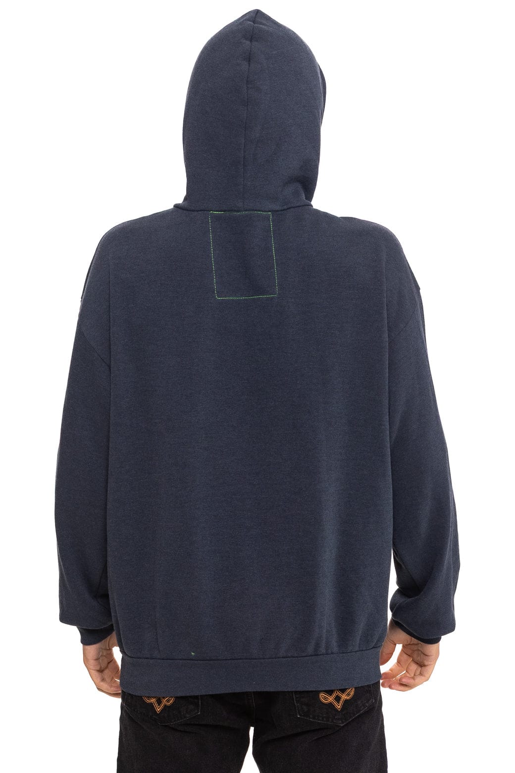 Mountain Stitch Chevron Pullover Hoodie Relaxed Charcoal