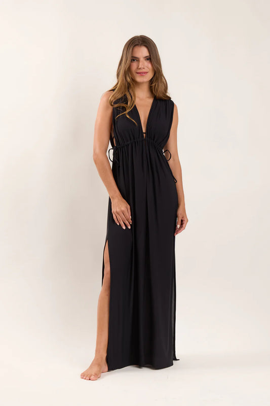 Soleil Long Dress Black