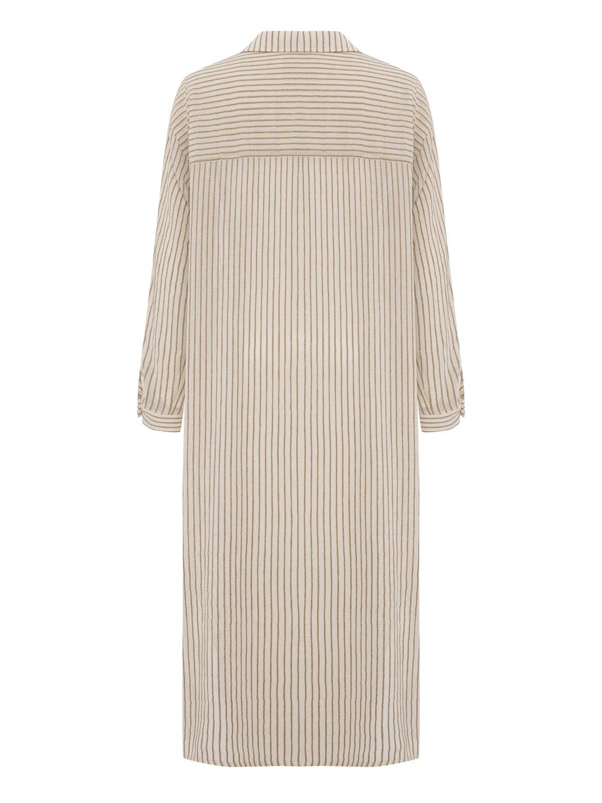 Voyage Shirt Dress Khaki Stripe