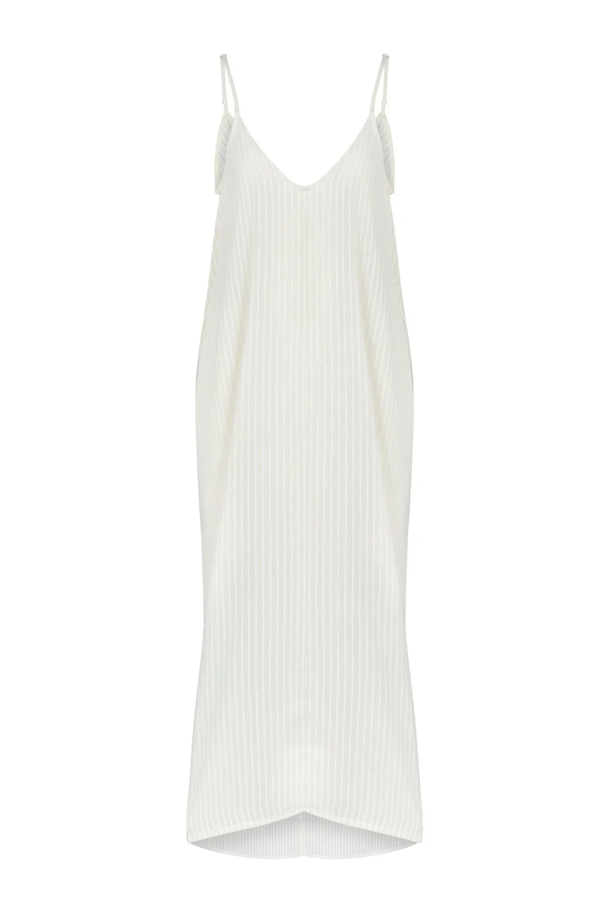 Yaz Dress White Stripe