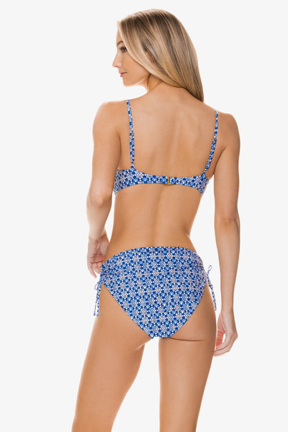 Hook Back Bralette Top Lagos Print