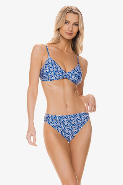 Hook Back Bralette Top Lagos Print