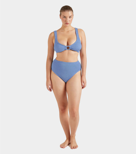 Nadine Bikini Cornflower Tonal Hoops