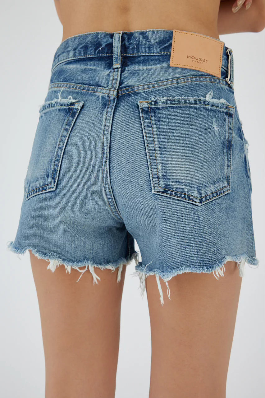 Moussy Vintage Elam Denim Shorts in Blue