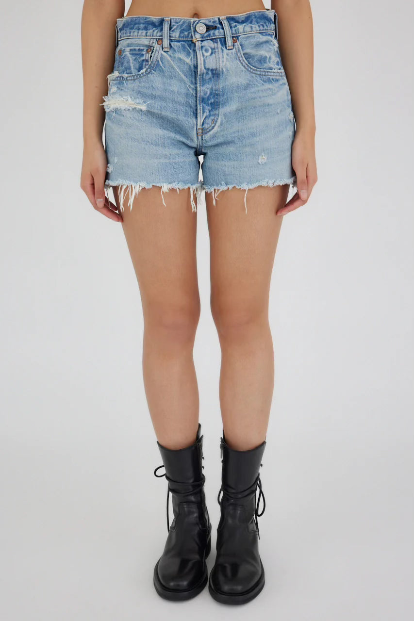 Moussy Vintage Ridgemere Denim Shorts in Light Blue