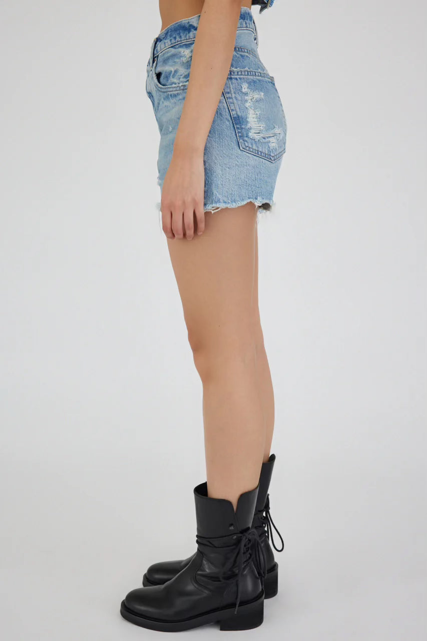 Moussy Vintage Ridgemere Denim Shorts in Light Blue