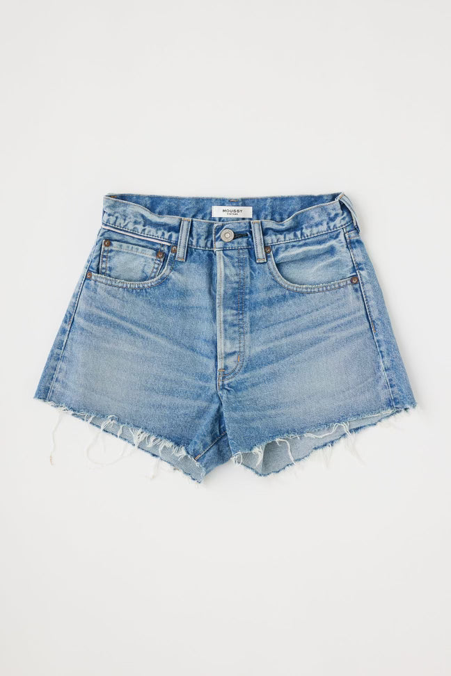 Moussy Vintage Troppard Denim Shorts in Light Blue