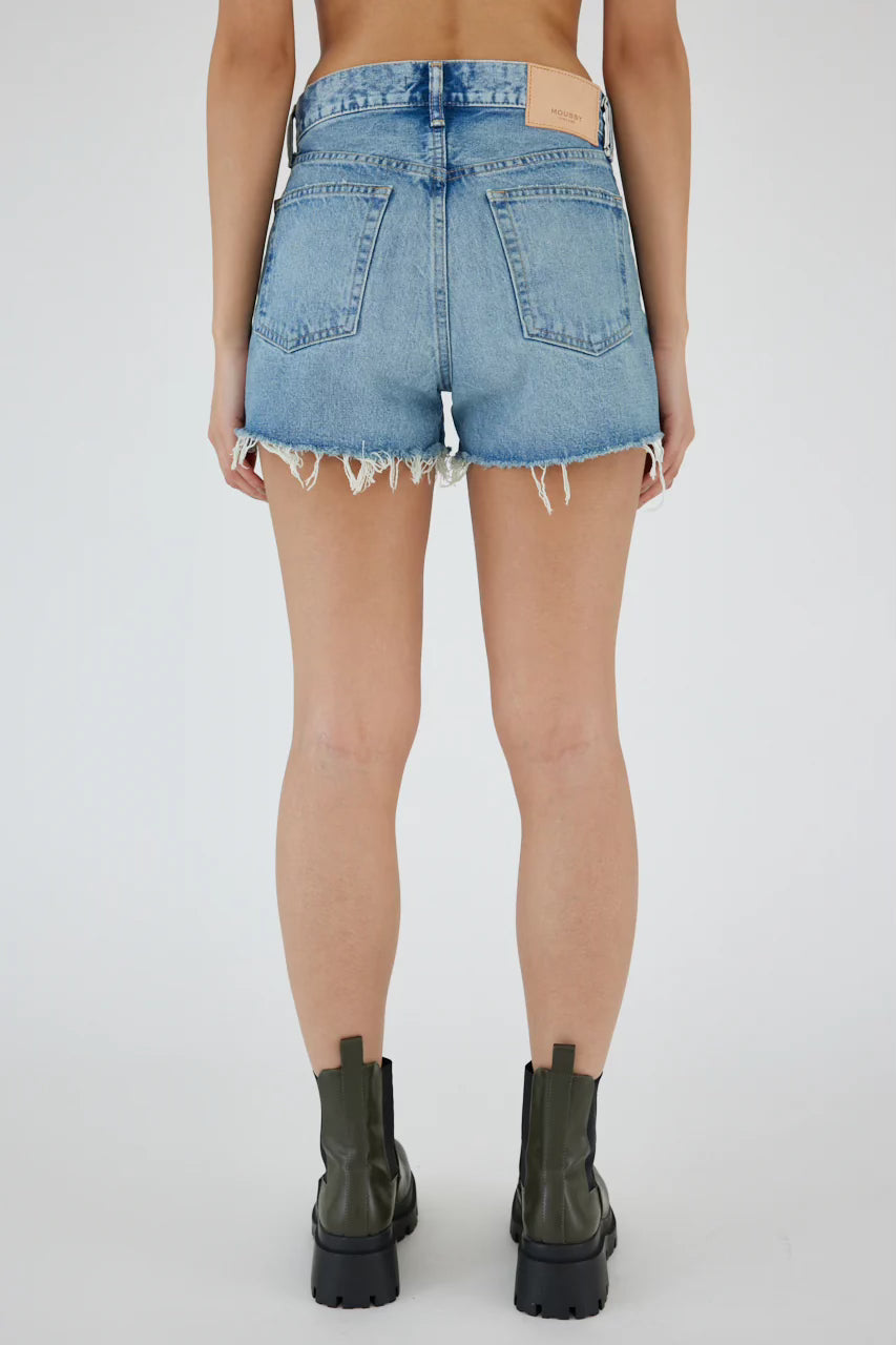 Moussy Vintage Troppard Denim Shorts in Light Blue