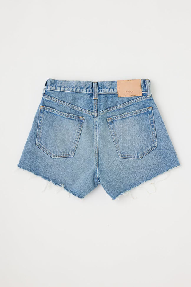 Moussy Vintage Troppard Denim Shorts in Light Blue