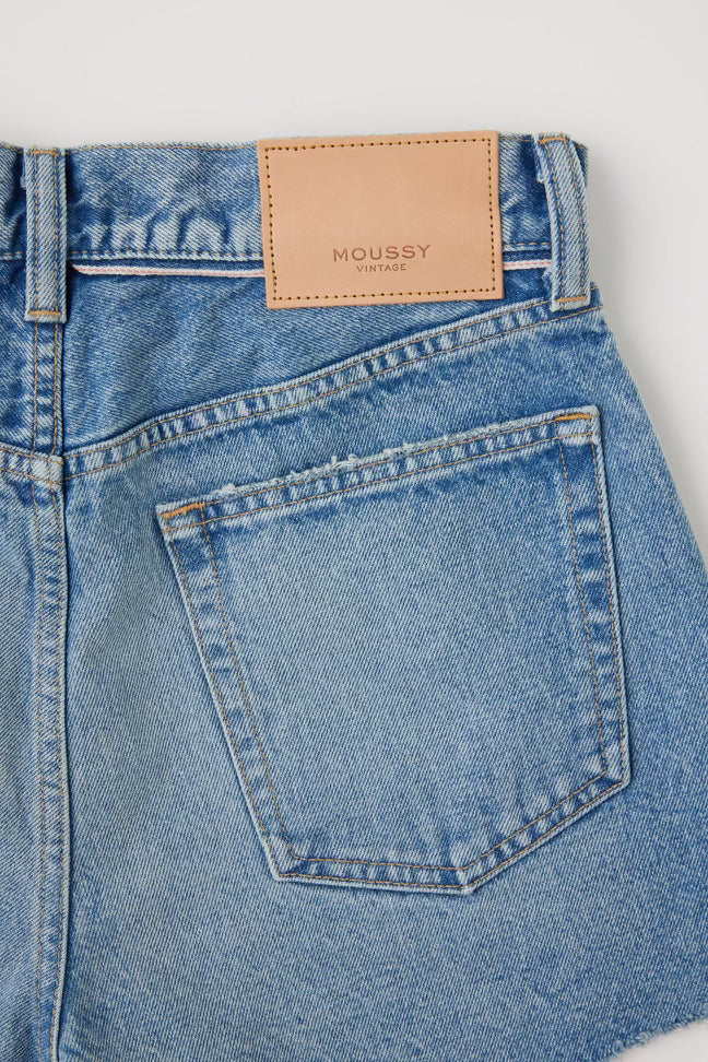 Moussy Vintage Troppard Denim Shorts in Light Blue