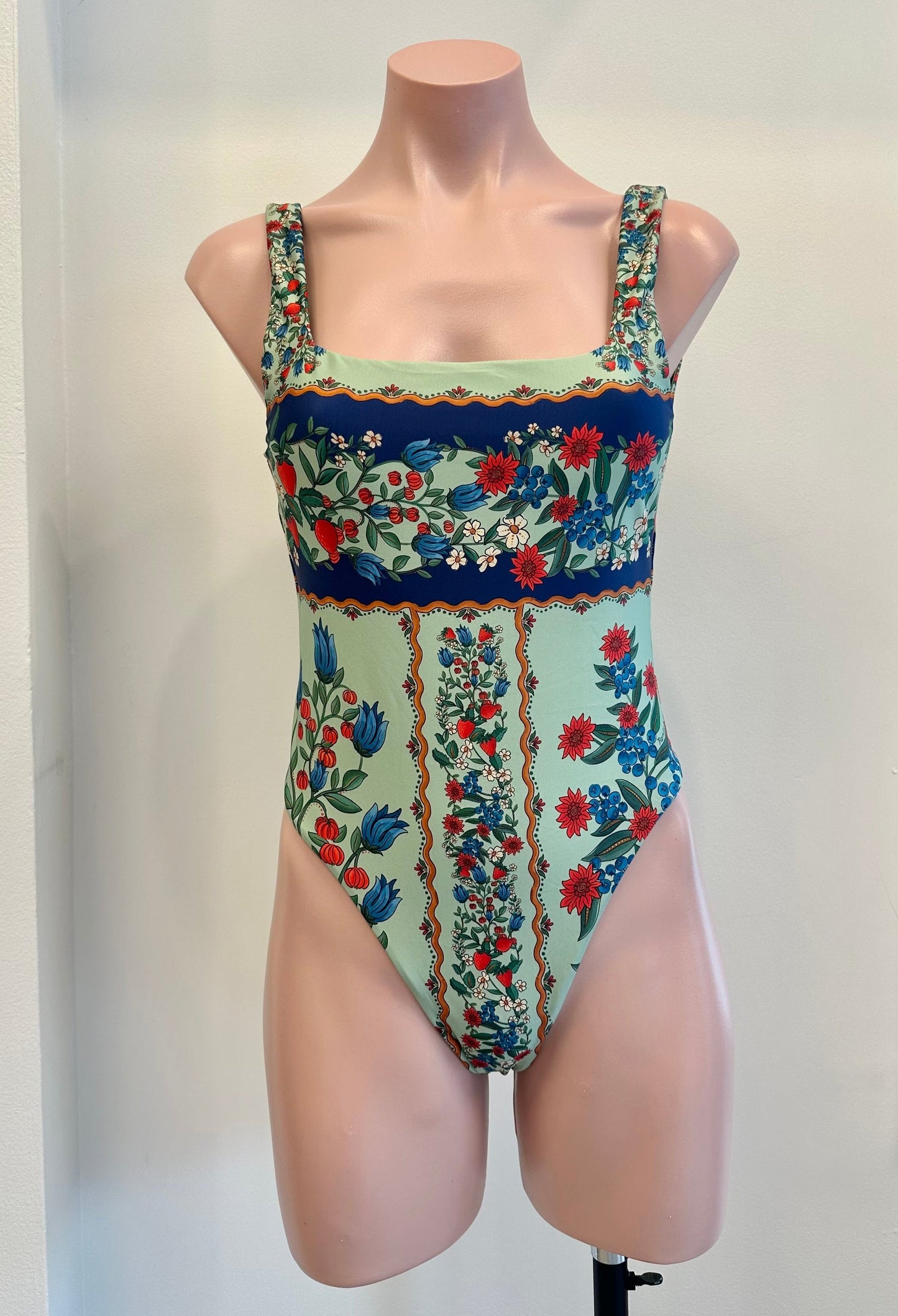 Fruit Beauty Faded Green One Piece