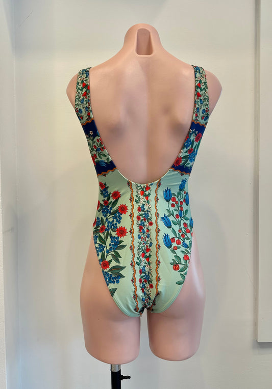 Fruit Beauty Faded Green One Piece