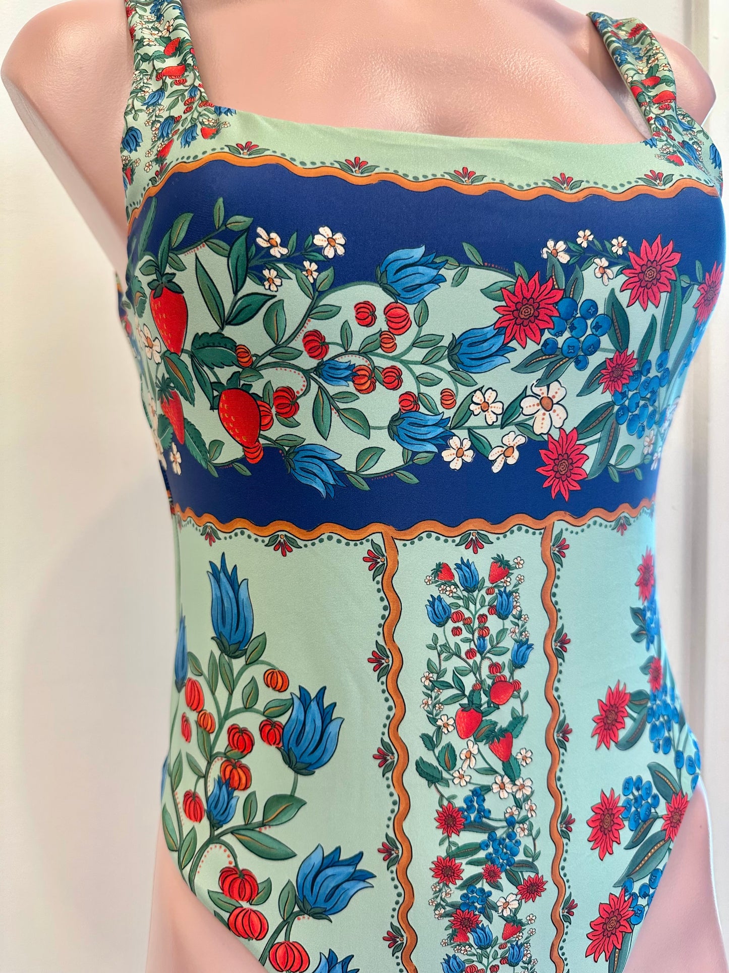 Fruit Beauty Faded Green One Piece