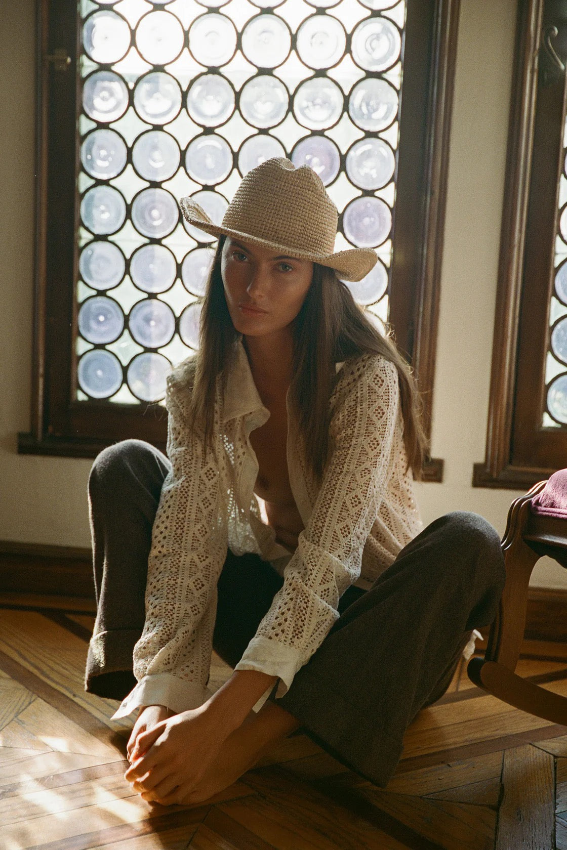 Raffia Cowboy Hat
