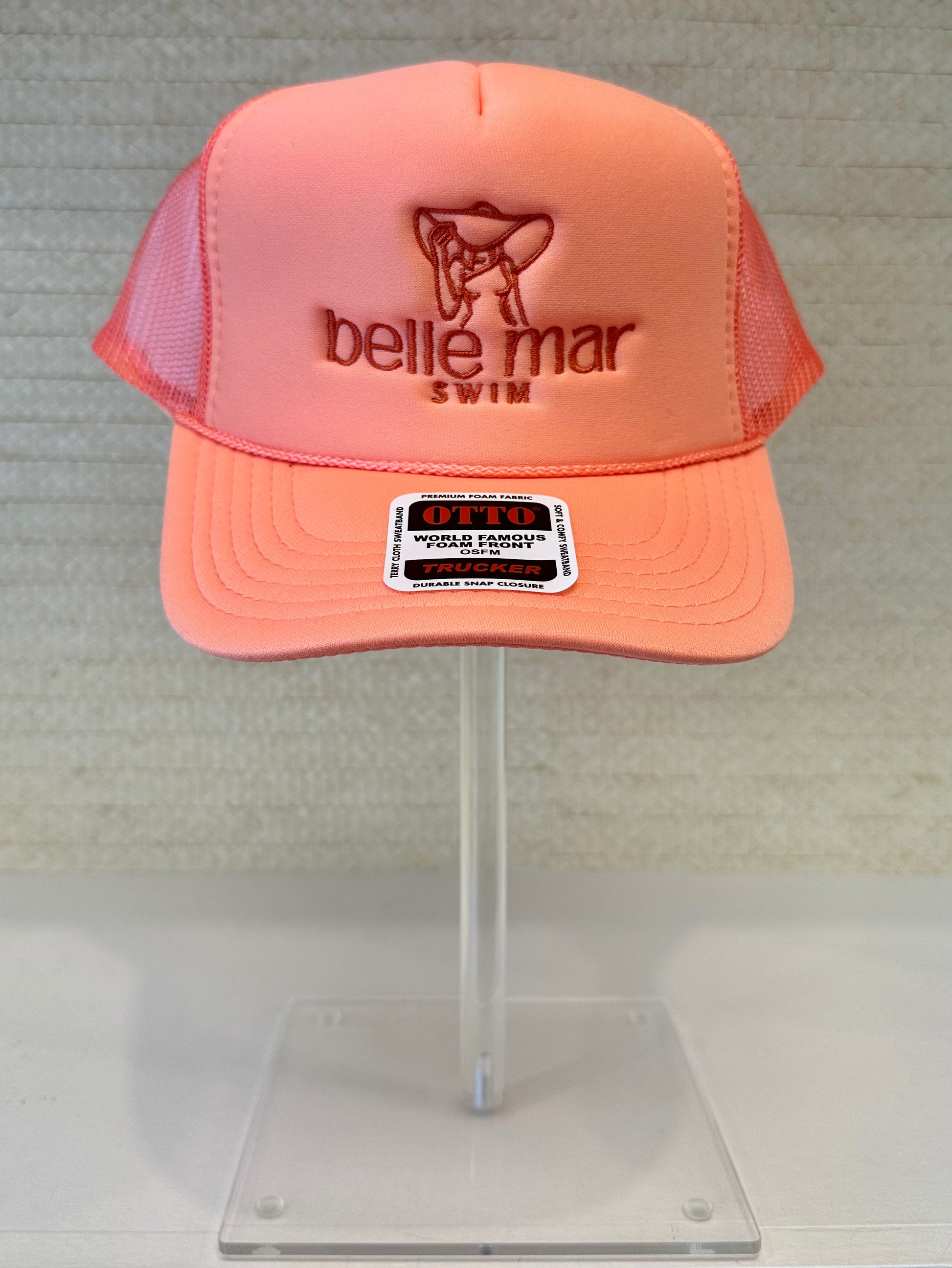 Belle Mar Trucker Hat — detail view | Belle Mar Swim