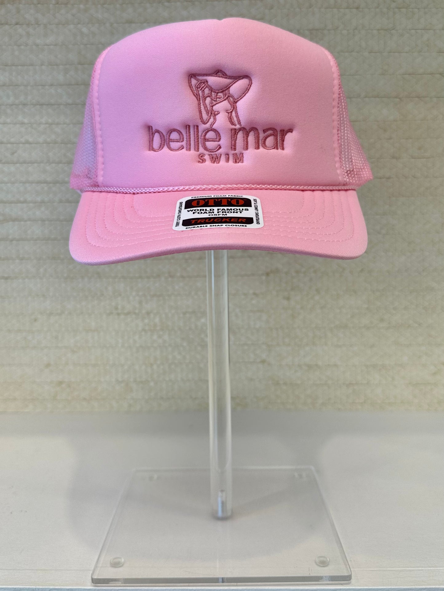Belle Mar Swim Belle Mar Trucker Hat — front view | Belle Mar Swim