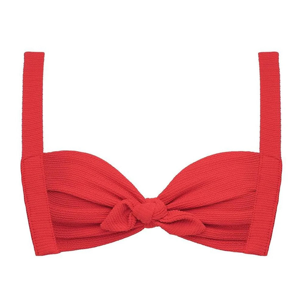 Montce Crimson Micro Scrunch Kayla Bikini Top