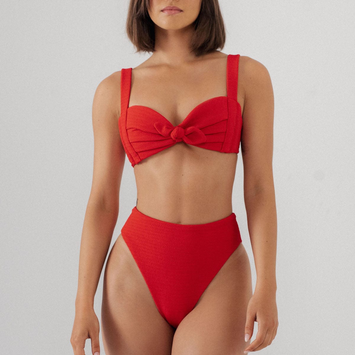 Montce Crimson Micro Scrunch Kayla Bikini Top