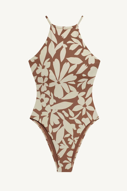 Terra High Neck One Piece Desert Flower ReLux