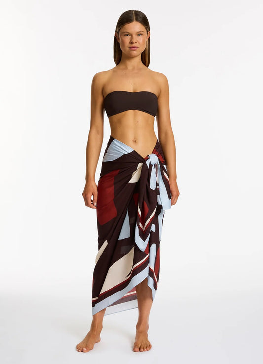 Zarla Long Sarong Ruby
