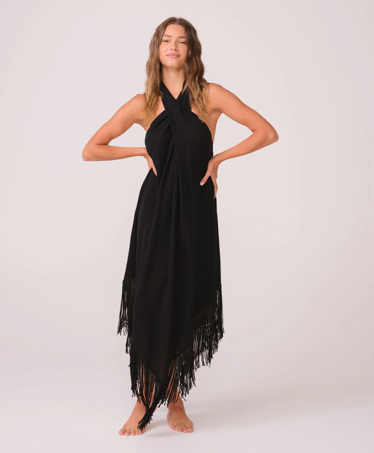 PQ Kate Fringe Dress Midnight