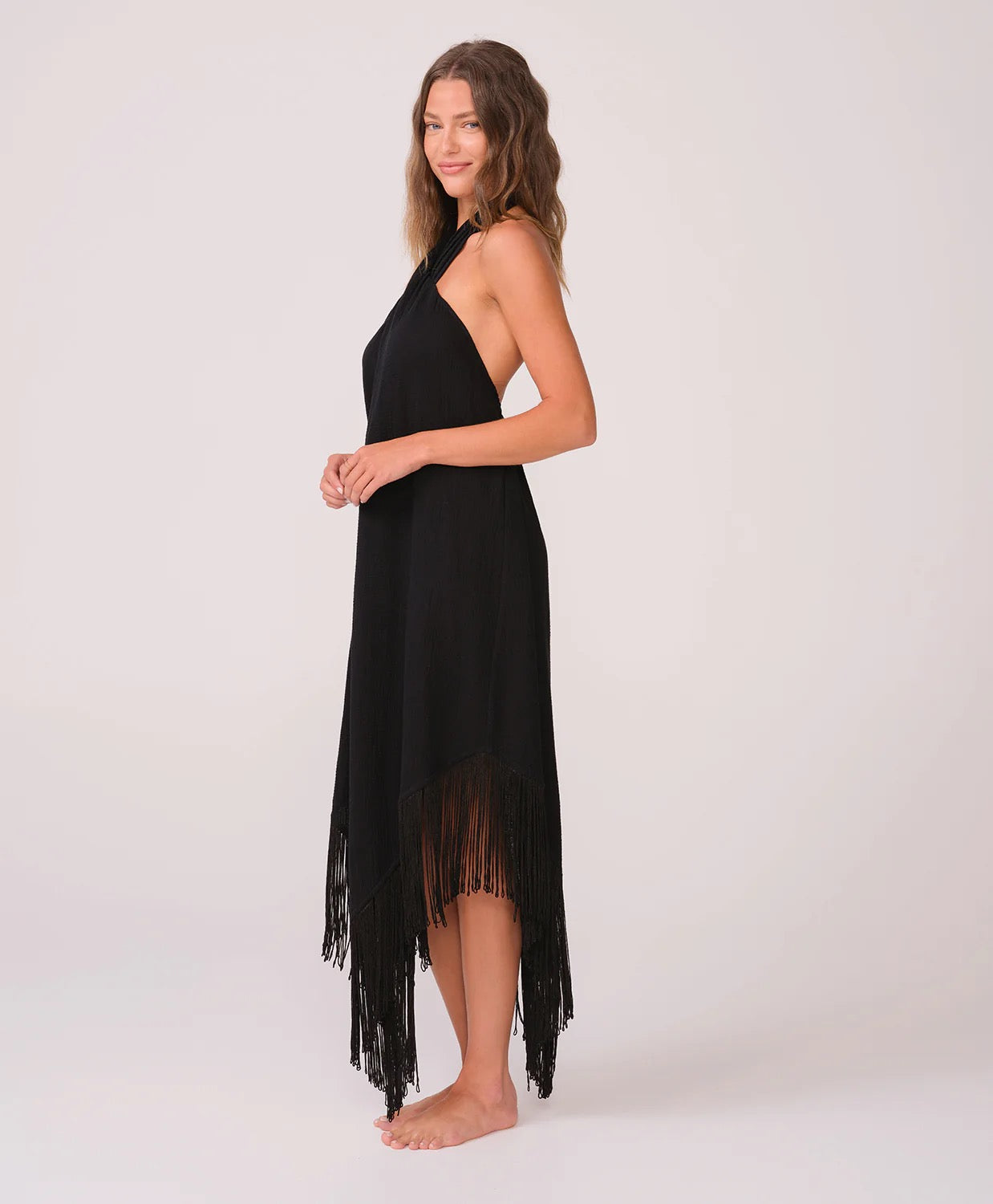 PQ Kate Fringe Dress Midnight