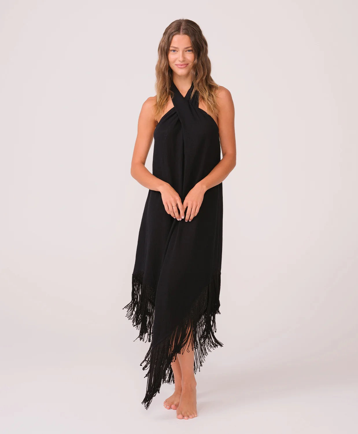 PQ Kate Fringe Dress Midnight