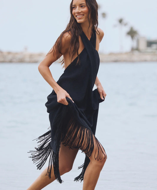 PQ Kate Fringe Dress Midnight