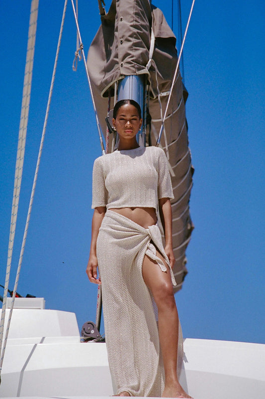 Delphine Sarong Champagne