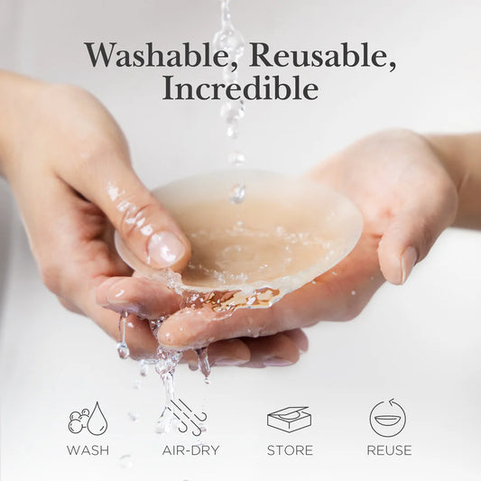 Reusable Adhesive Silicone Nipple Covers