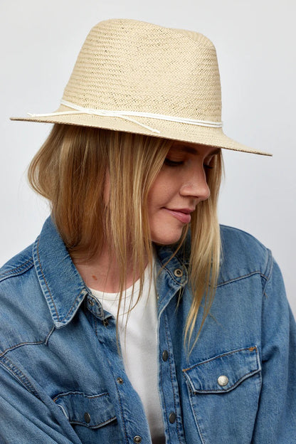 Classic Travel Hat Natural/White