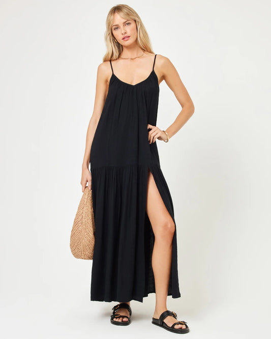 LSpace Malibu Coverup Dress in Black