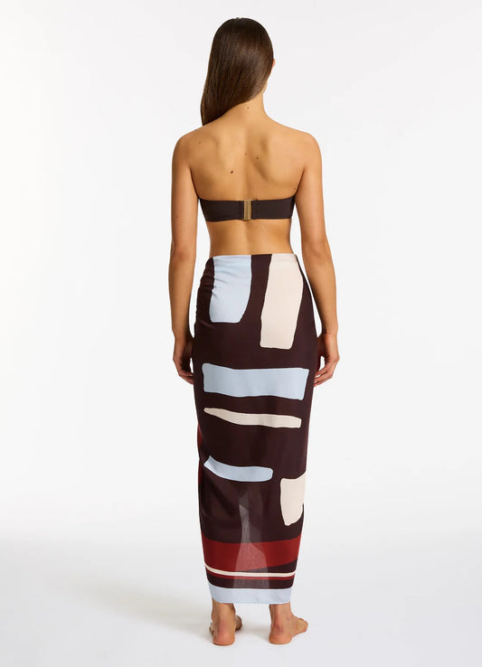 Zarla Long Sarong Ruby