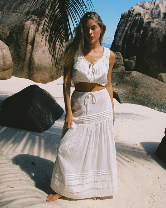 Reia Skirt White