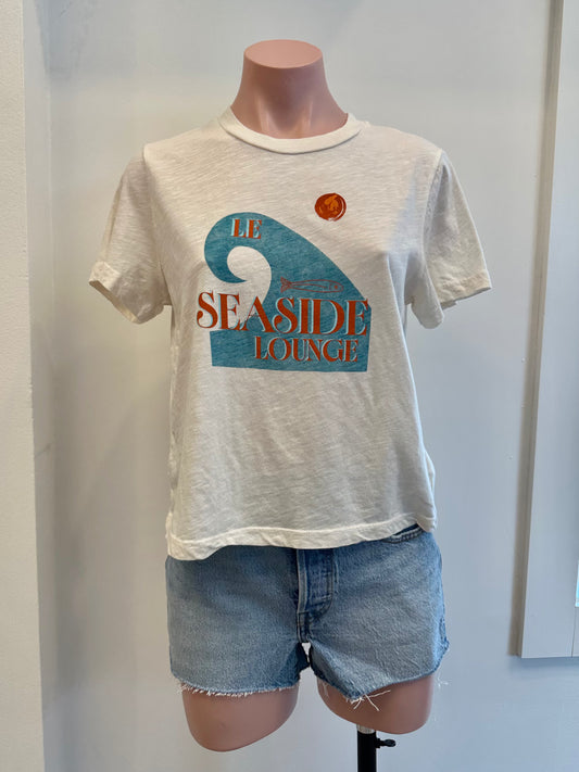Boxy Crew Seaside Lounge Tee Pearl