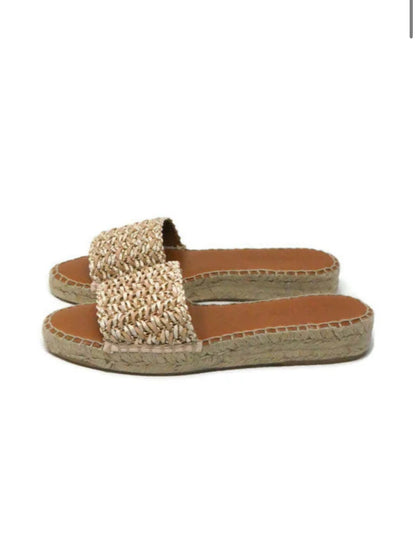 Saran Espadrille Flat Nude