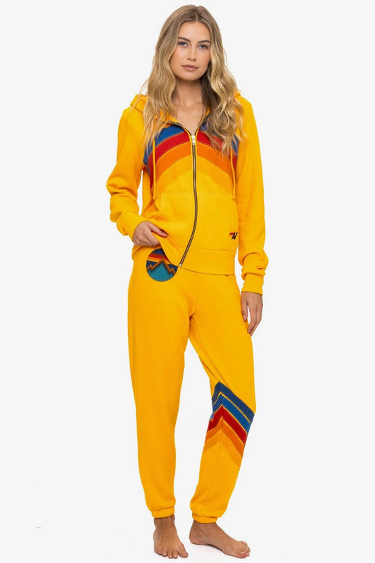 All Seasons Circle Chevron Sweatpants Gold