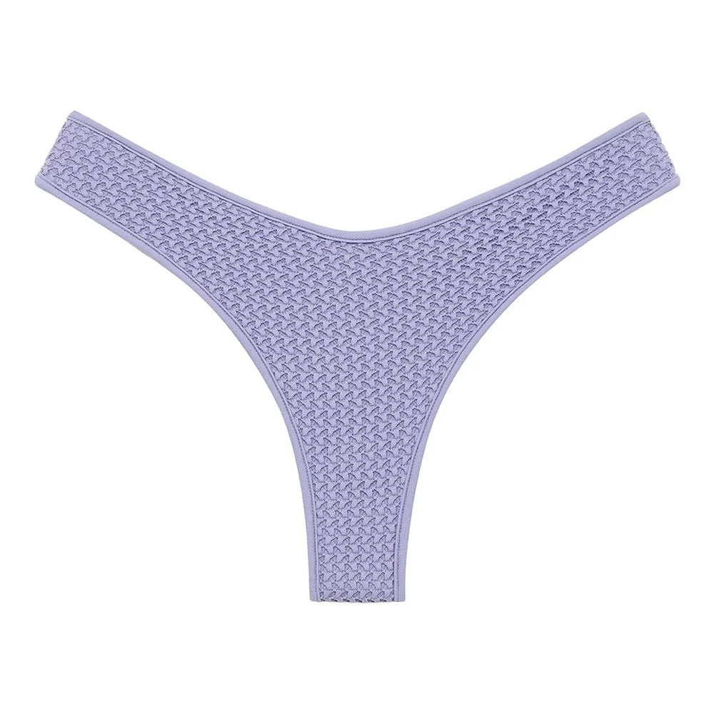 Crochet Lulu (Zig Zag Stitch) Bikini Bottom in Lavender