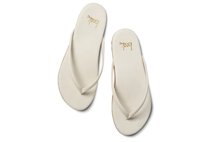 Sunbeam Leather Flip Flop Sandal in Vanilla