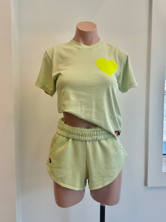 Essential Women's Club Short Lime Cream