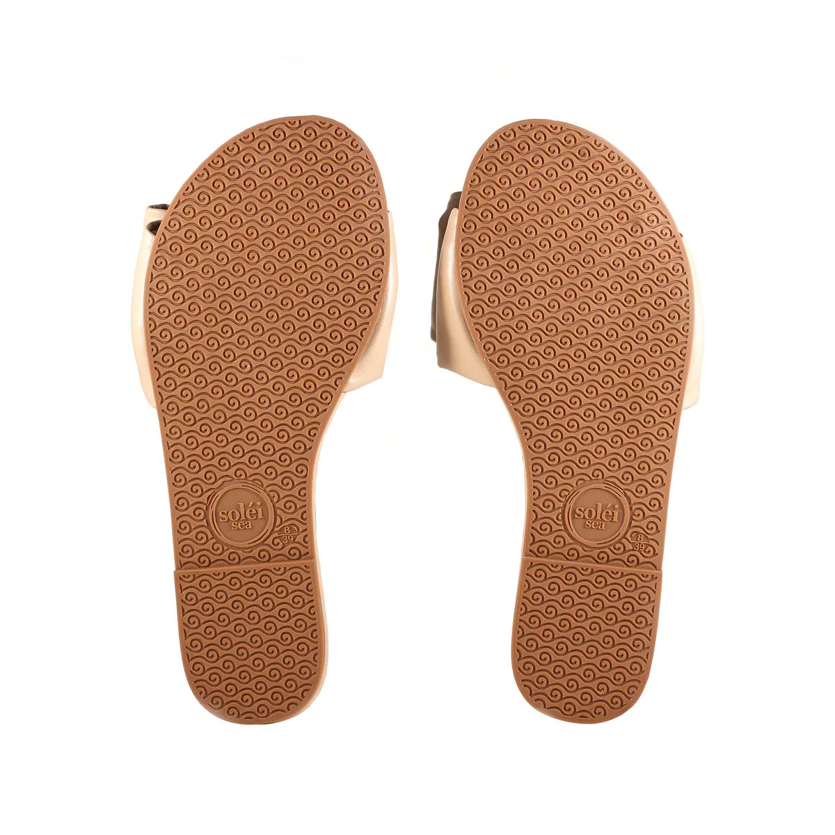 Solei Sea Rafie Slide Sandal in Bistro