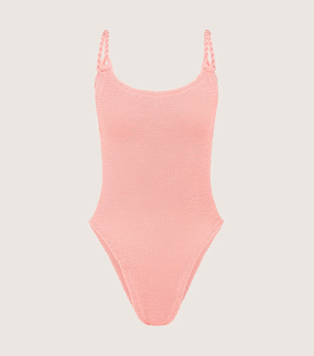 Hunza G Camille One Piece Swimsuit in Peach