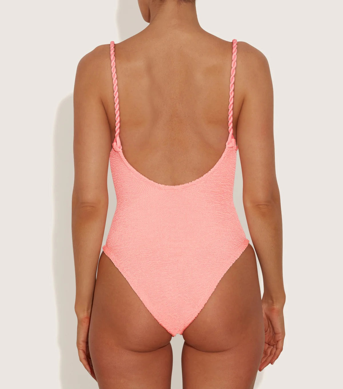 Hunza G Camille One Piece Swimsuit in Peach